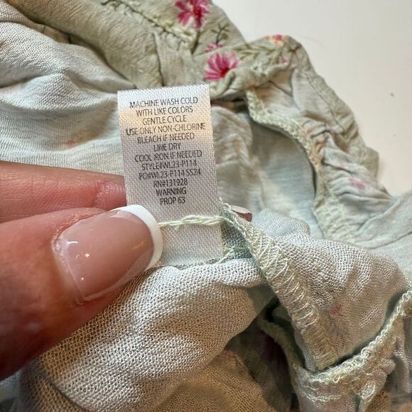 WISHLIST‎ APPAREL NWOT Floral Open Back Tiered Mini Dress Multicolor Size Medium - Picture 6 of 8